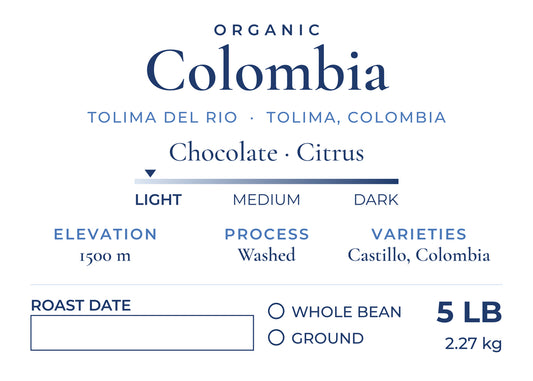 Organic Colombia (Roastd Private Label) - Single Origin Specialty Coffee