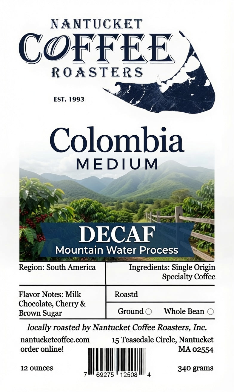 Decaf Colombia (Mountain Water Process) - Single Origin Specialty Coffee